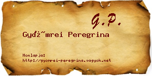 Gyömrei Peregrina névjegykártya
